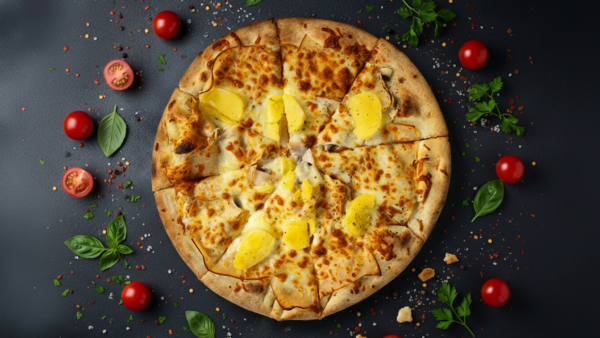 1 (21) Pizza Fermière (á base de crème fraîche)