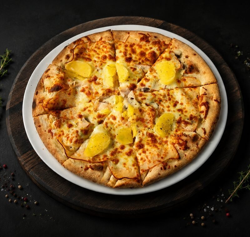 Pizza Fermière (á base de crème fraîche)
